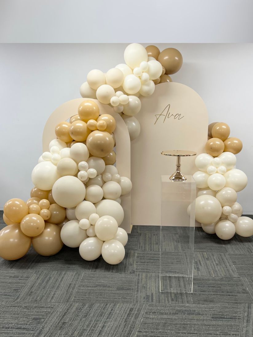 Nude Double Arch Balloon Garland Package