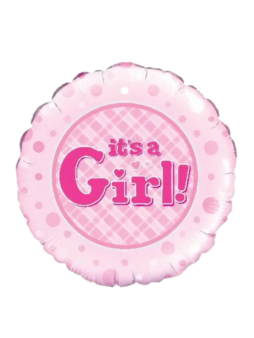 It's a Girl Pink Foil Balloon