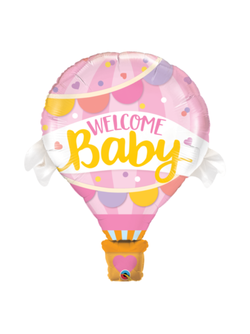 Welcome Baby Pink Super Shape Foil Balloon