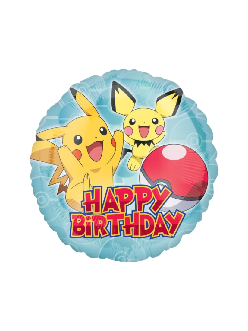 Pokemon Happy Birthday Foil Balloon