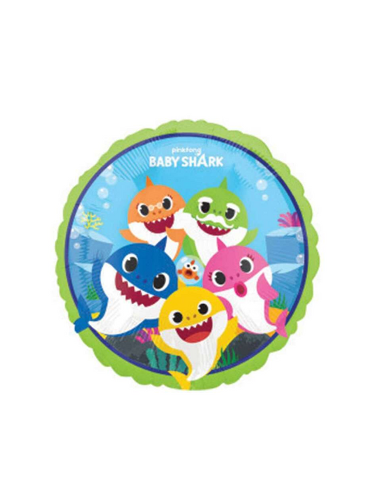 Baby Shark 45cm Foil Round Balloon