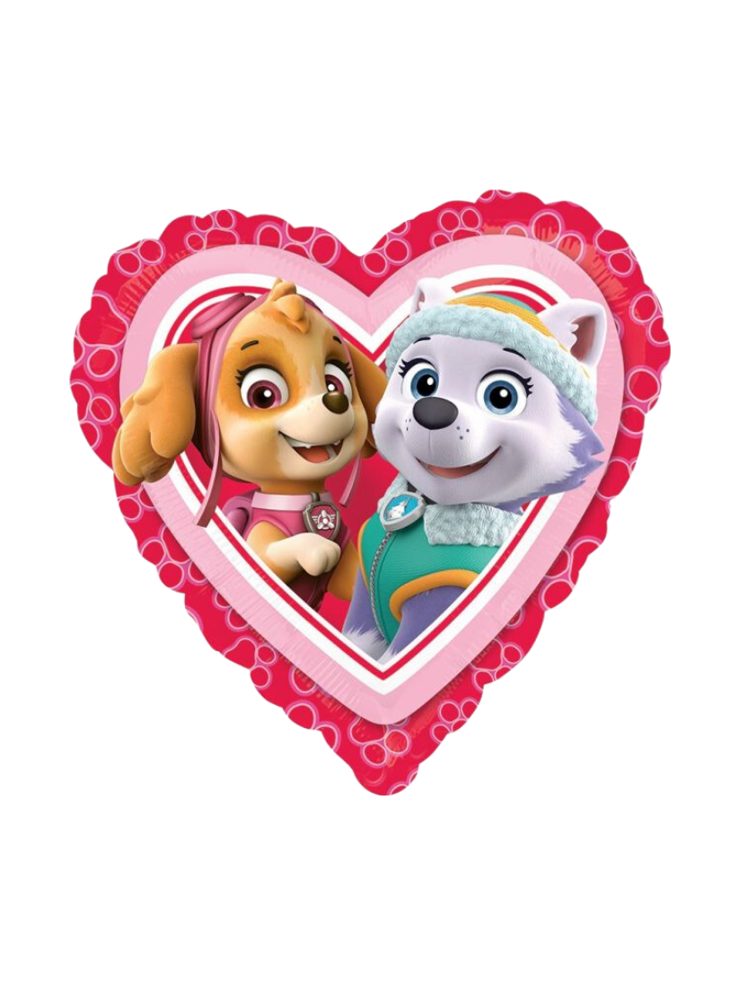 Paw Patrol Heart Foil Balloon 43cm