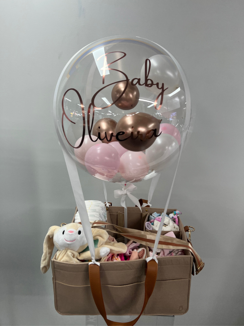 Hot Air Balloon Baby Girl - BYO caddy