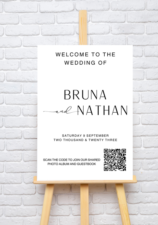 Forever Love Wedding Welcome Sign