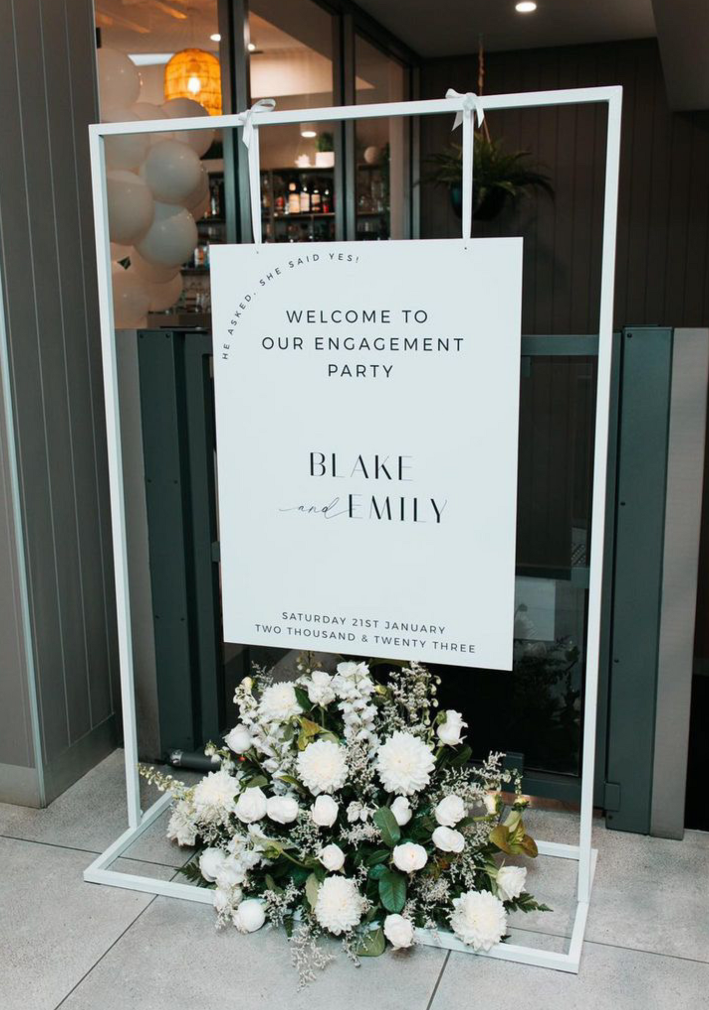 The Amy Wedding Welcome Sign