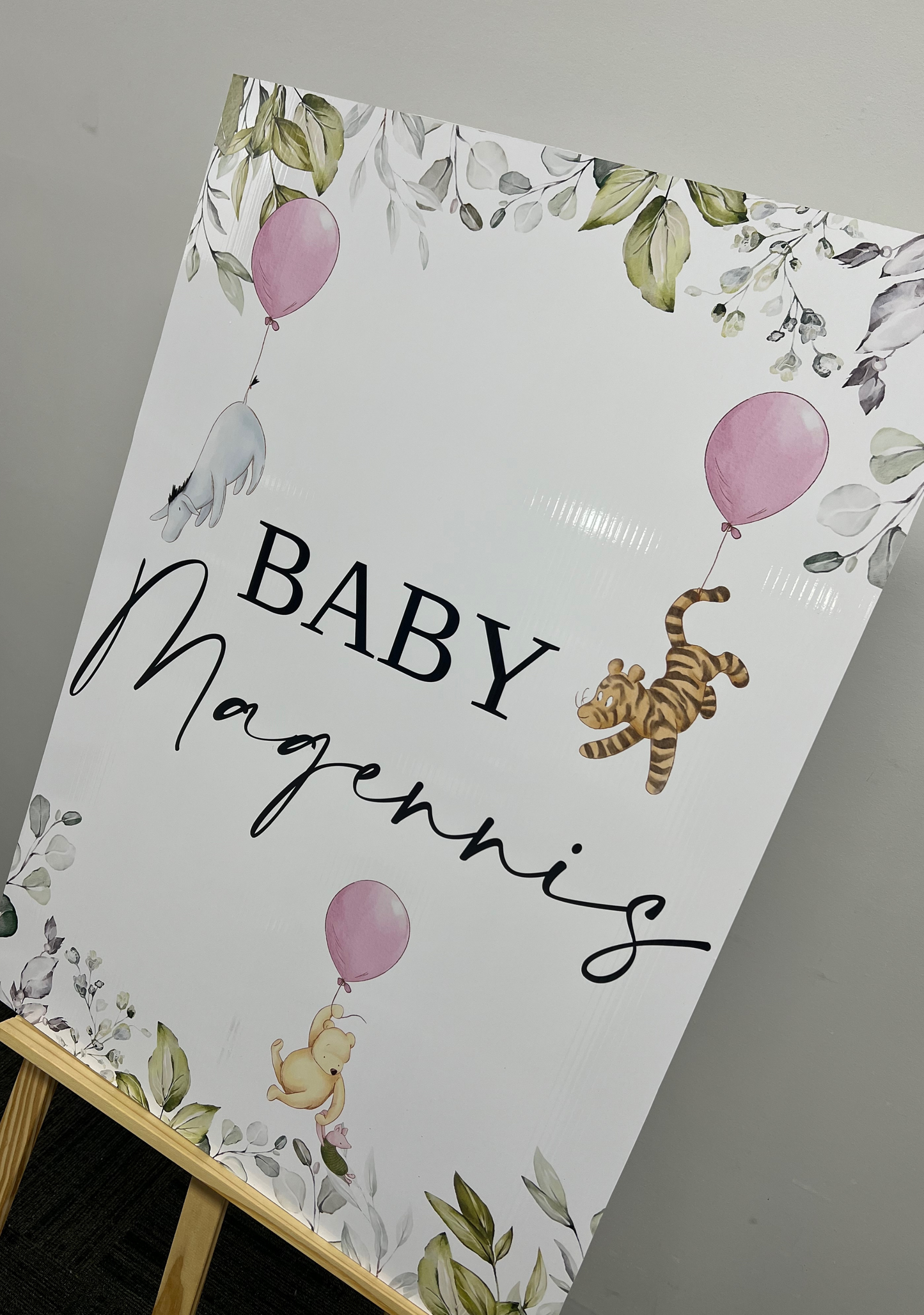 Rein Baby Shower Sign