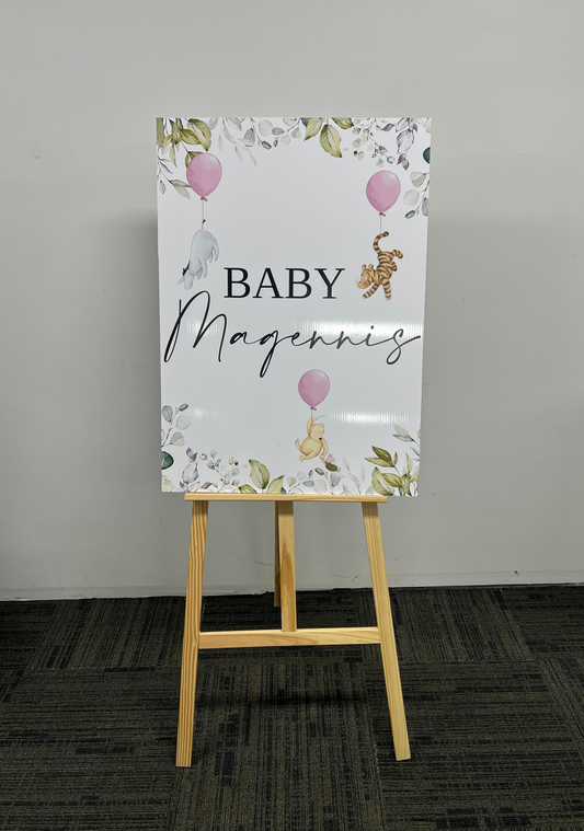 Rein Baby Shower Sign