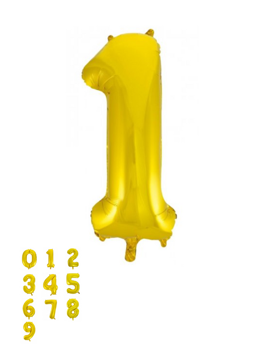 Gold Foil Number Balloon (86cm)