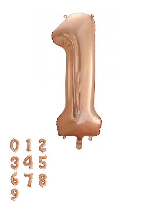 Rose Gold Foil Number Balloon (86cm)