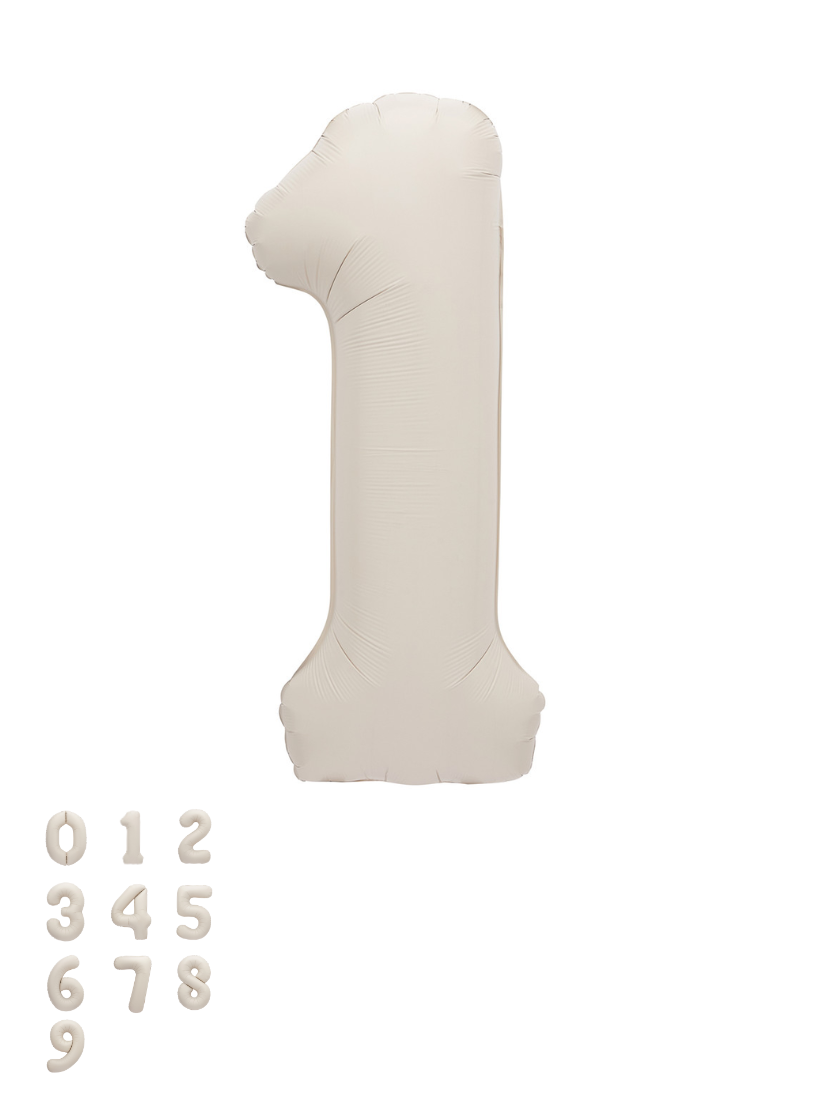 Nude Matte Foil Number Balloon (86cm)