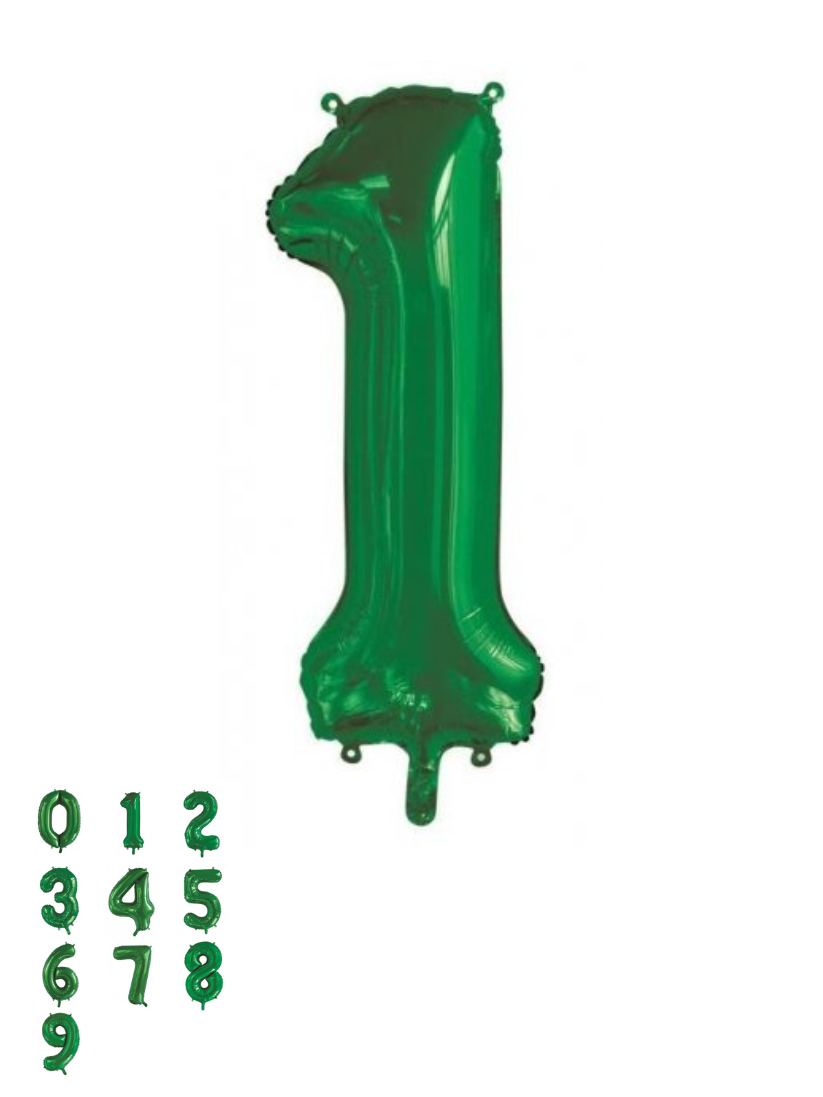 Green Foil Number Balloon (86cm)