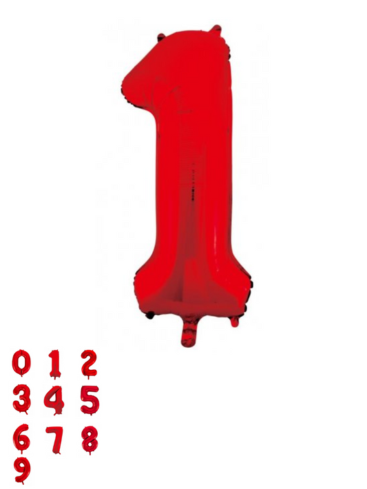 Red Foil Number Balloon (86cm)