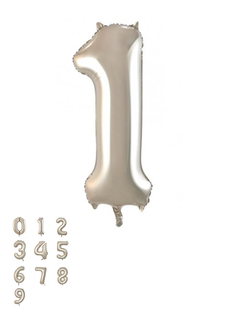 Champagne Foil Number Balloon (86cm)