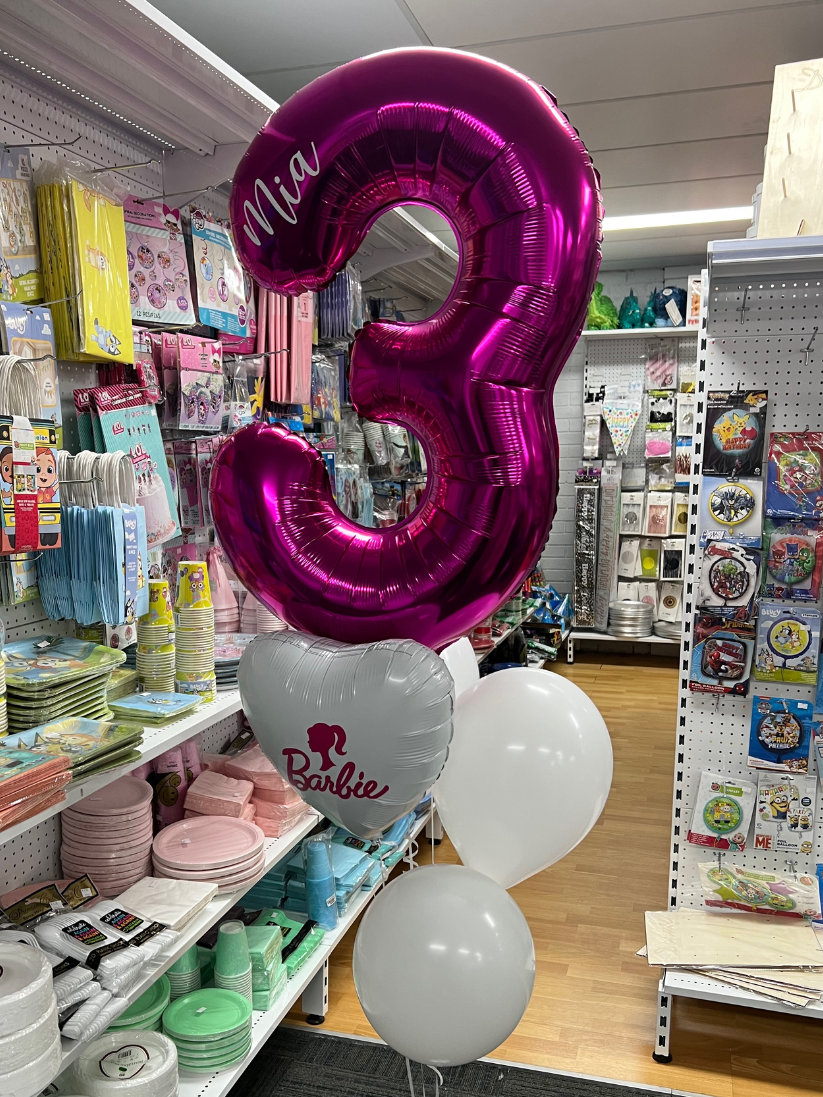 Magenta Foil Number Balloon (86cm)