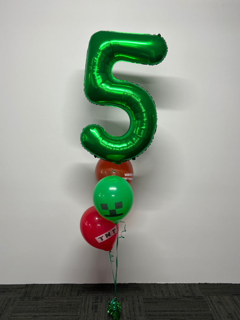 Green Foil Number Balloon (86cm)