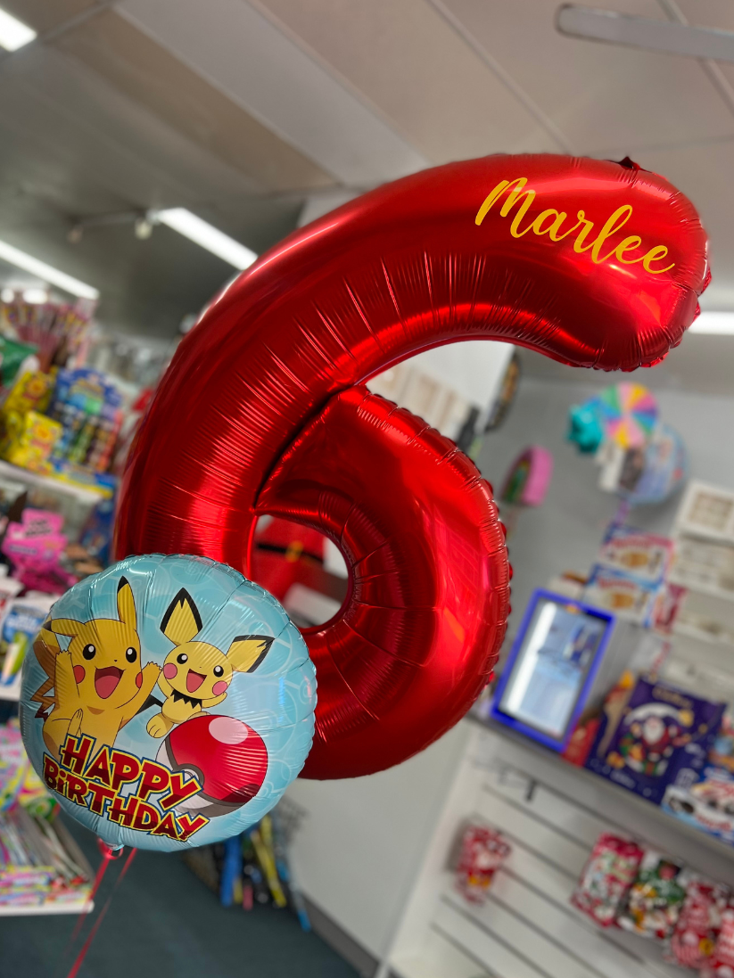 Red Foil Number Balloon (86cm)