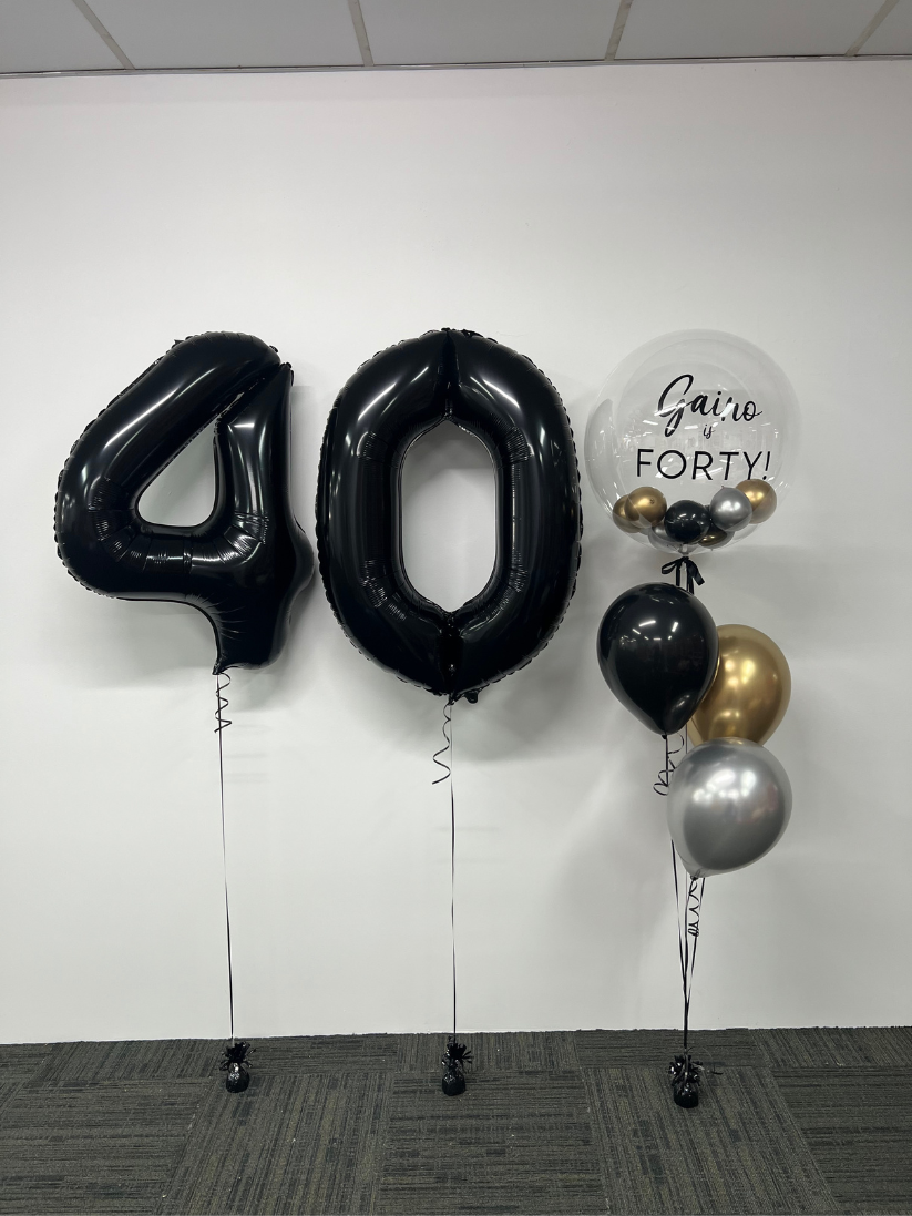 Black Foil Number Balloon (86cm)