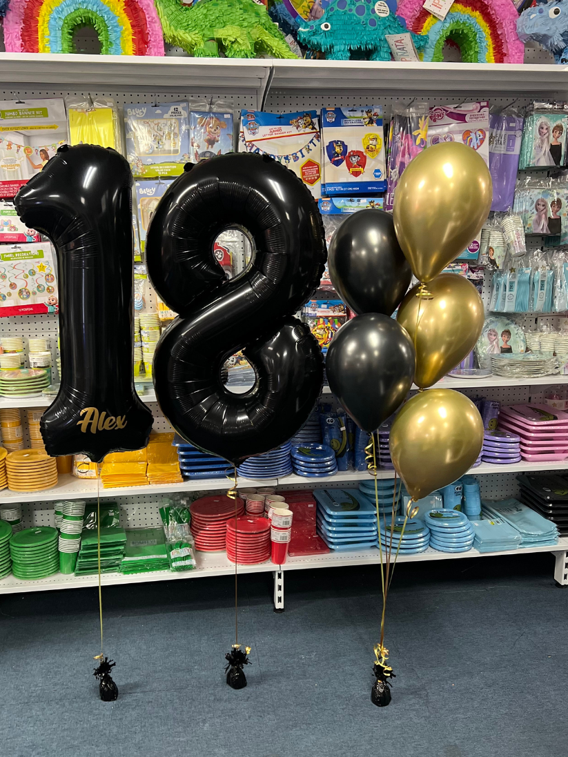 Black Foil Number Balloon (86cm)