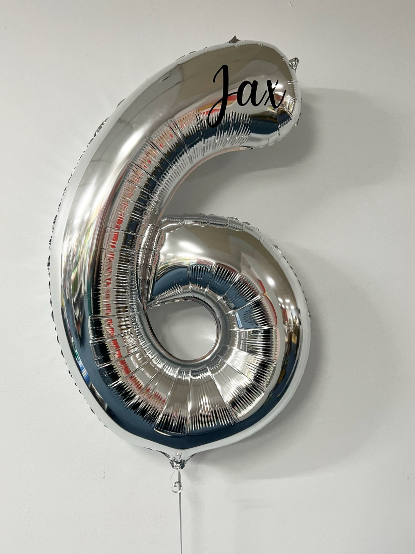 Silver Foil Number Balloon (86cm)