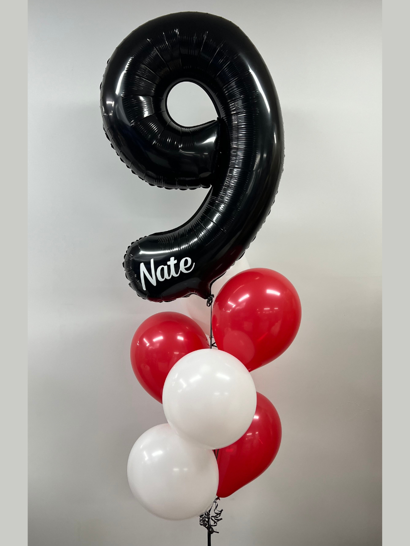 Giant Single Number Balloon Gift Bunch