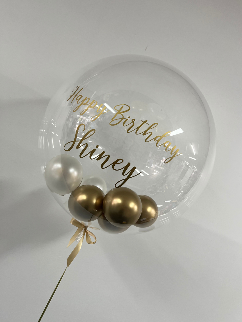 Happy birthday Personalised Clear Balloon