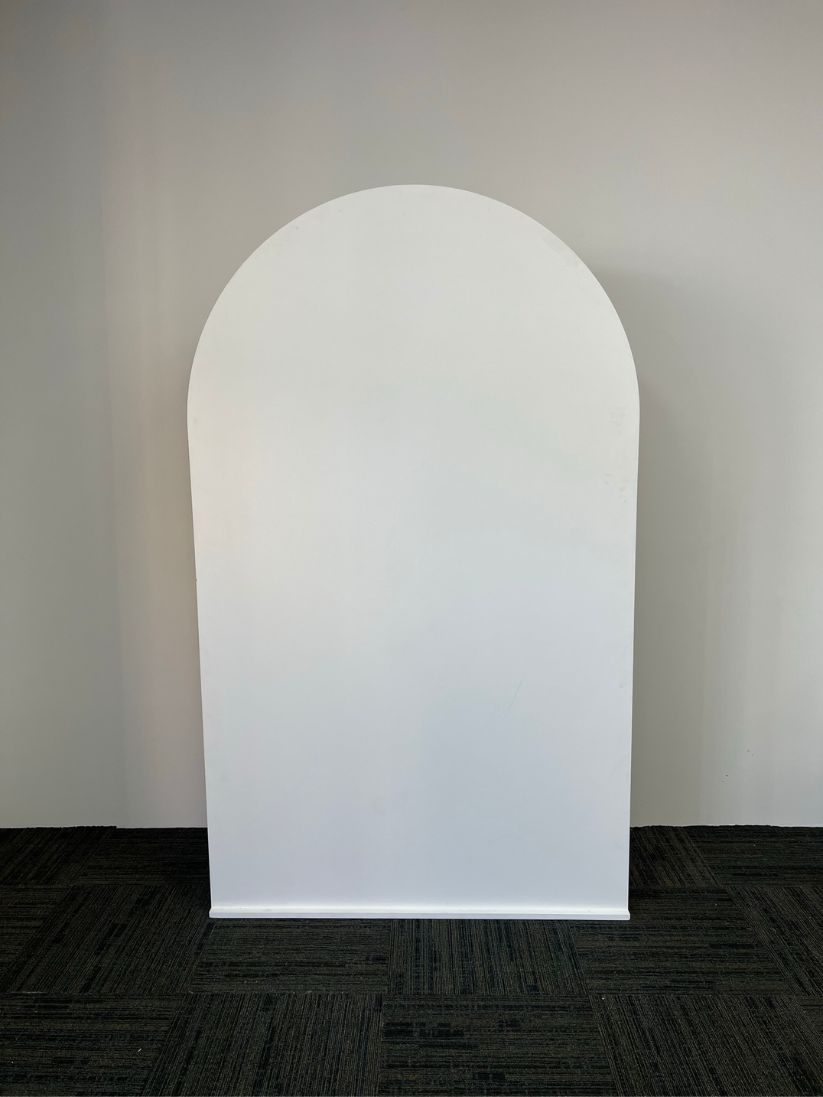 White Solid Arch Backdrop Hire