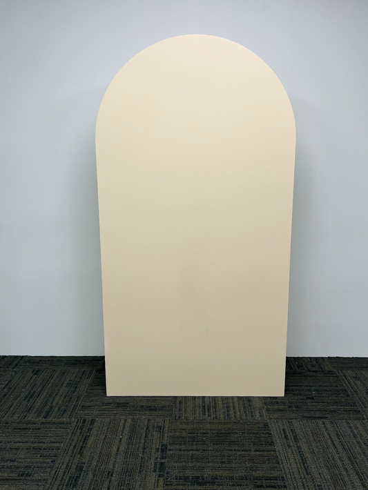 Nude Solid Arch Backdrop Hire