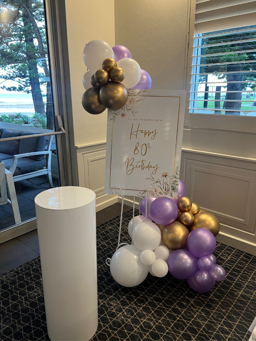 Birthday Sign & Balloon Package