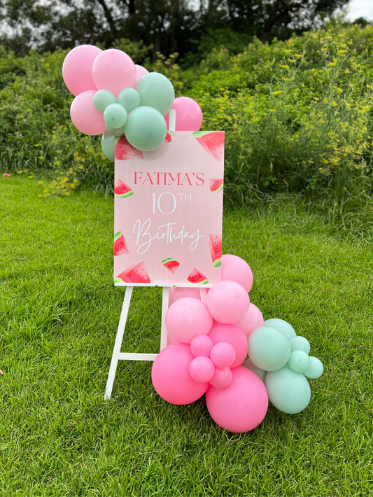 Birthday Sign & Balloon Package