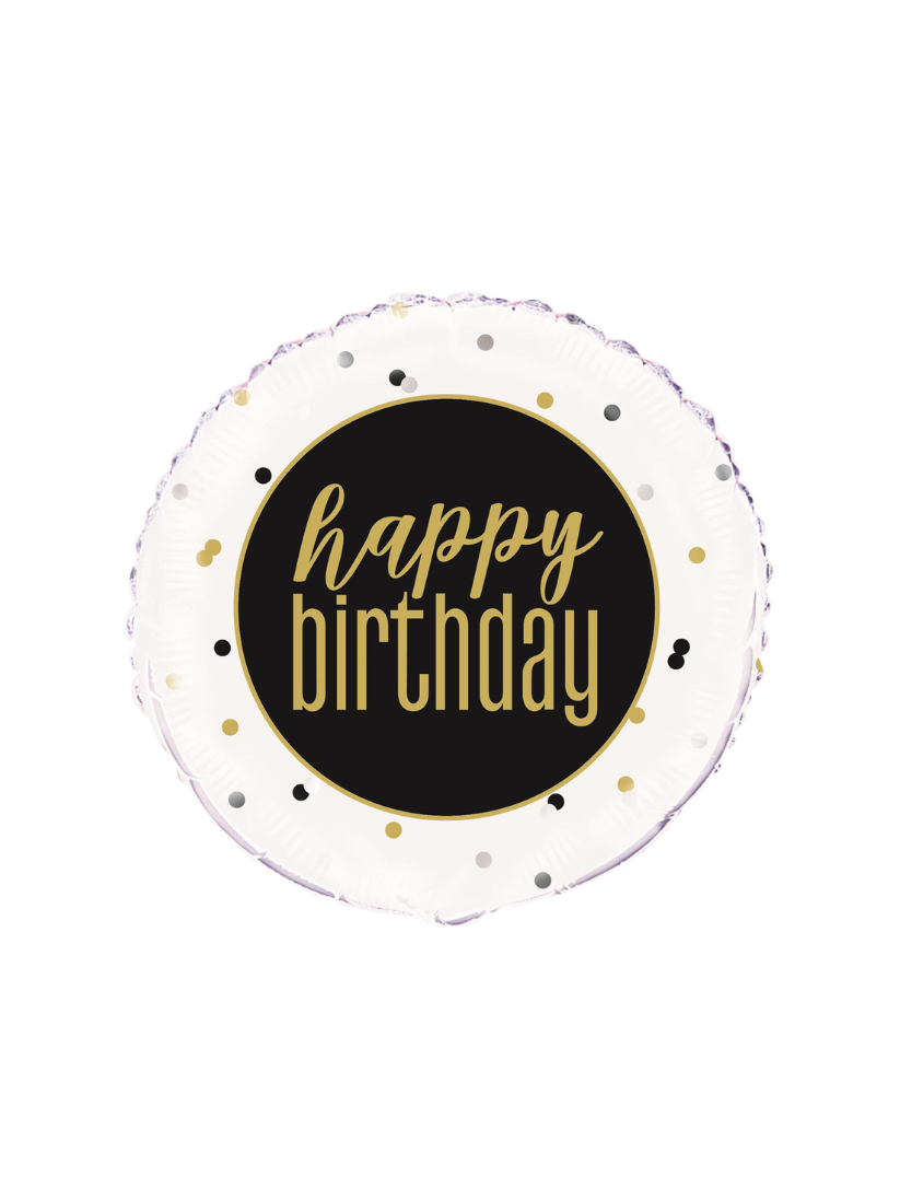 Happy Birthday Foil Balloons Metallic