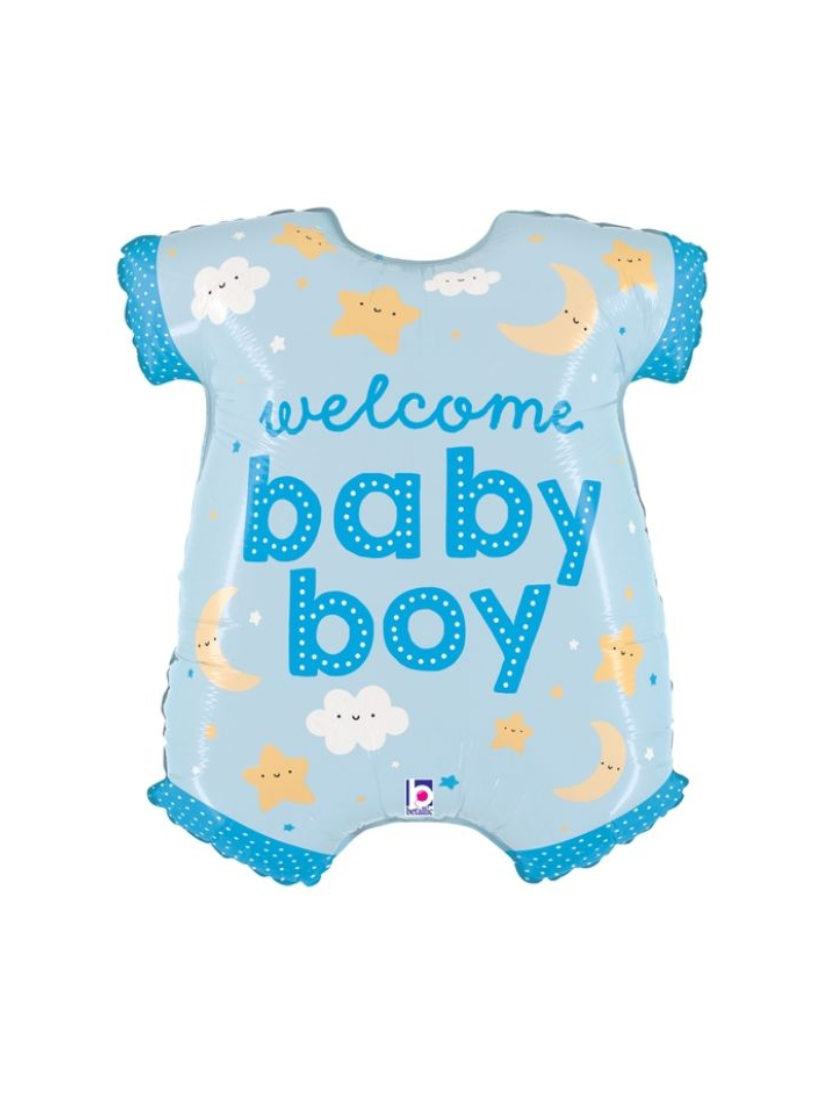 Welcome Baby Boy - Super Shape Foil Balloon