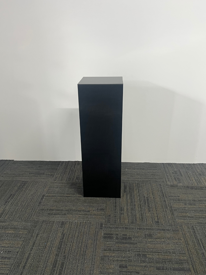 Square Black Acrylic Plinth Hire