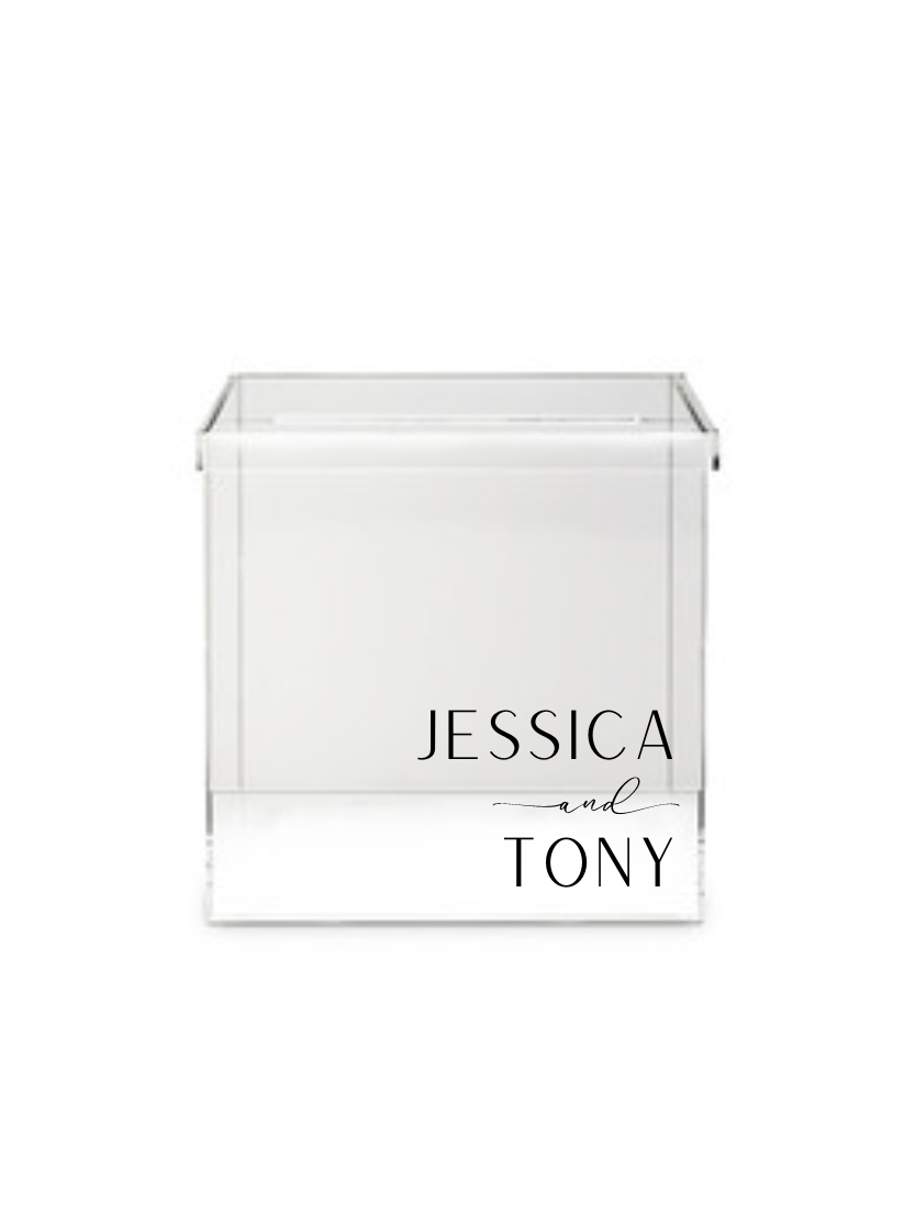 Personalised Clear Acrylic Wishing Well Hire