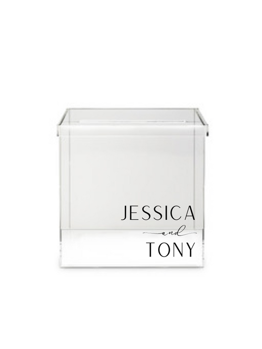 Personalised Clear Acrylic Wishing Well Hire